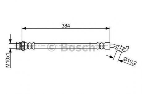 Гальмівний шланг HYUNDAI/KIA Tucson/ix35/Sportage \'\'RL \'\'2,0-2,4 \'\'10>> BOSCH 1987481884 (фото 1)