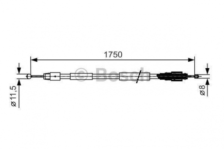 Трос гальма BOSCH 1987482018