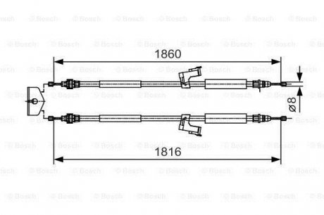 Clutch cables BOSCH 1 987 482 019