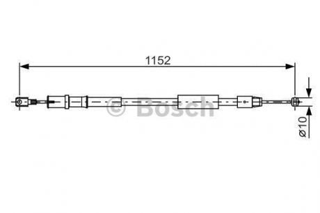 Гальмівний трос MB Vito 639 \'\'R BOSCH 1987482025