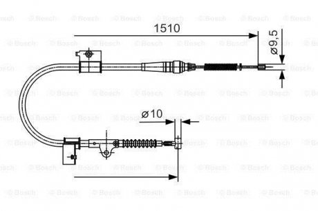 Clutch cables BOSCH 1 987 482 050