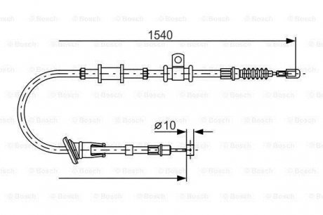 Трос ручного гальма BOSCH 1 987 482 065