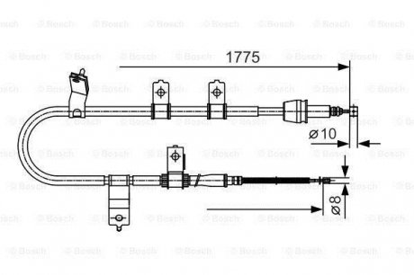 Clutch cables BOSCH 1 987 482 077