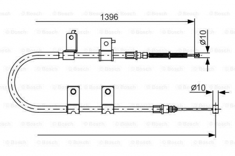 Тормозной трос BOSCH 1 987 482 083