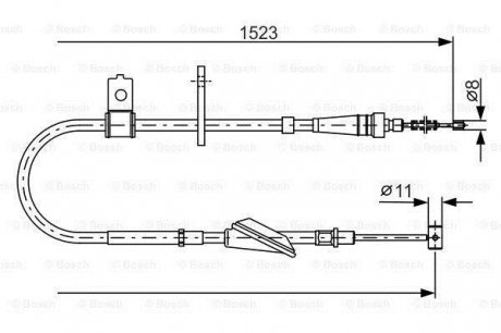 Clutch cables BOSCH 1 987 482 092