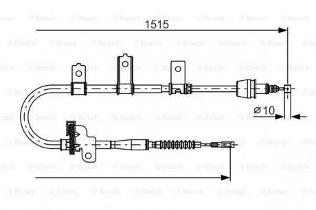 Трос ручного гальма BOSCH 1 987 482 098