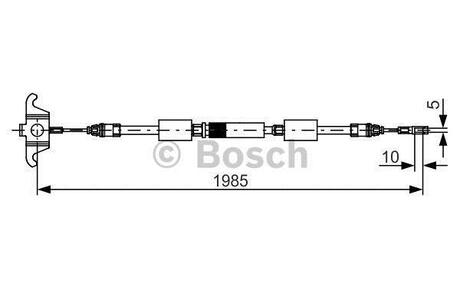 Трос ручного гальма BOSCH 1987482128