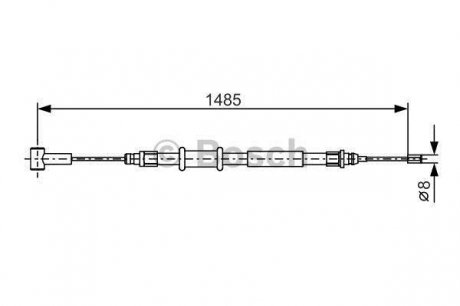 Трос гальмiвний BOSCH 1 987 482 214