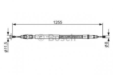 ТОРМОЗНОЙ ТРОС BOSCH 1 987 482 235