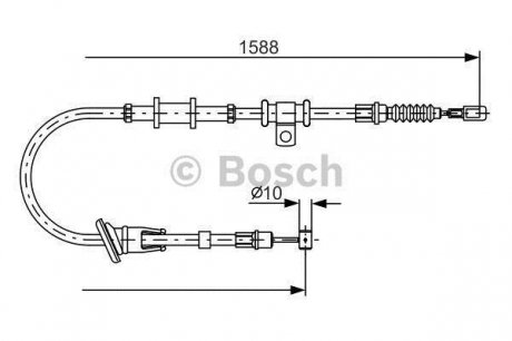 ТОРМОЗНОЙ ТРОС BOSCH 1 987 482 245