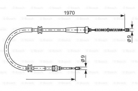 Трос гальма BOSCH 1987482253