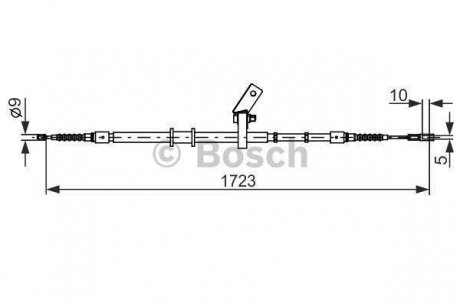 Трос ручного гальма BOSCH 1 987 482 268