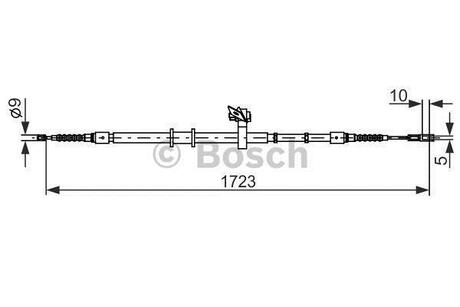 Трос ручного гальма BOSCH 1987482269