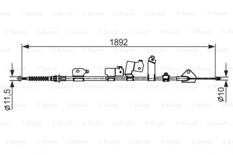 Трос гальма BOSCH 1987482439