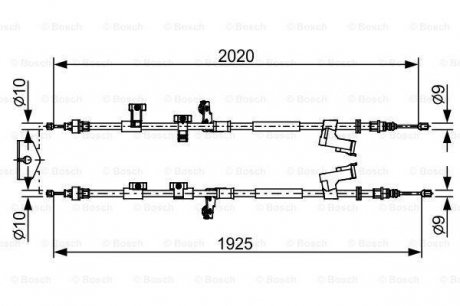 Тросы ручника BOSCH 1987482709