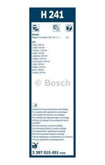 Щітка склоочисника BOSCH 3397015451