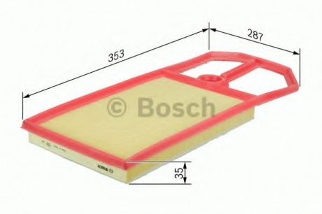 Фільтр повітряний BMW E82/E90 335i, E89 06- BOSCH F 026 400 148