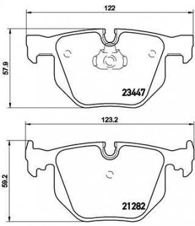 Колодки торм.зад. BREMBO P 06 029