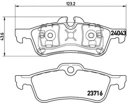 Колодки торм.зад. BREMBO P 06 032