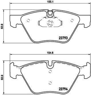 Тормозные колодки дисковые BREMBO P06057X