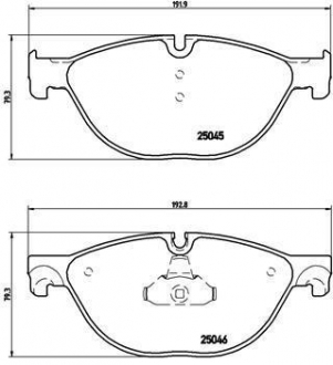 BMW гальмівні колодки передн. 5 10- BREMBO P06076