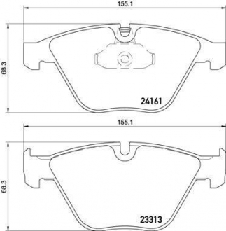 Тормозные колодки BREMBO P06081