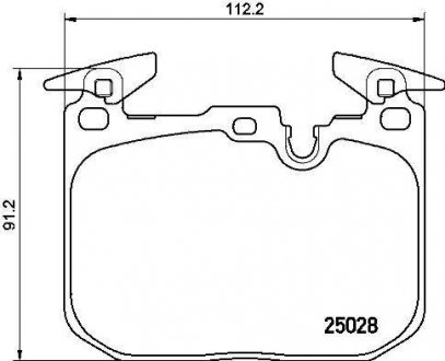 Тормозные колодки дисковые, к-кт. BREMBO P06088