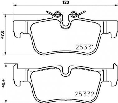 Комплект тормозных колодок BREMBO P06094