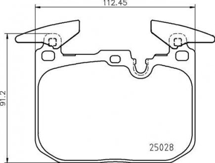 Тормозные накладки BREMBO P06098