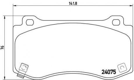 Колодки торм.пер. BREMBO P 11 023