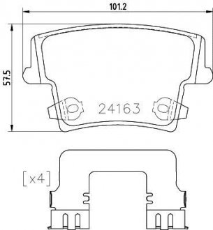 Колодки тормозные BREMBO P23175