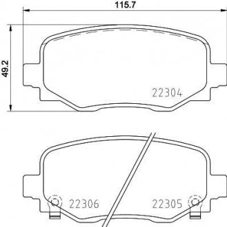 Тормозные колодки, к-кт. BREMBO P23177