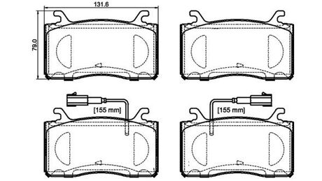 KLOCKI HAMULCOWE PRZOD BREMBO P23185