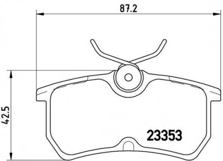 Комплект тормозных колодок BREMBO P 24 047