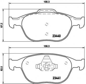 Тормозные колодки дисковые, к-кт. BREMBO P 24 058