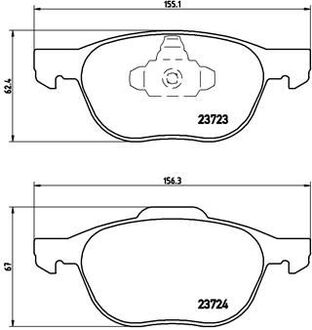 Гальмівні колодки, тюнінг BREMBO P24061X