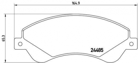 Тормозные колодки BREMBO P24065