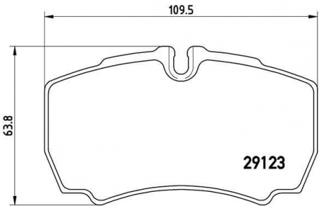 Комплект гальмівних колодок з 4 шт. дисків BREMBO P24084