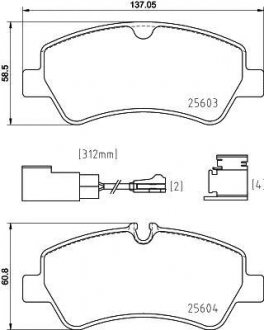 Колодки тормозные BREMBO P24187