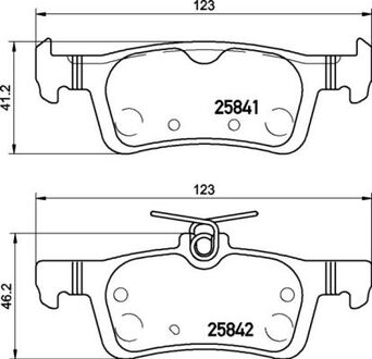 К-т торм. колодок re fo fiesta 17- BREMBO P24204