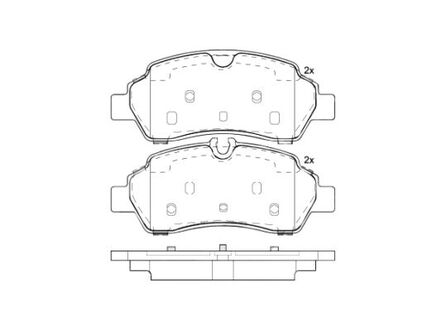 Тормозные накладки BREMBO P24209