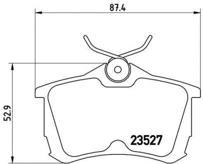 Комплект гальмівних колодок з 4 шт. дисків BREMBO P28030