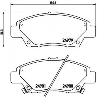 Комплект тормозных колодок BREMBO P 28 050