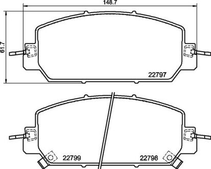 KLOCKI HAMULCOWE PRZOD BREMBO P28098