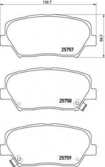 Гальмiвнi колодки, к-кт. BREMBO P 30 070