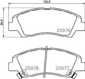 К-т торм. колодок fr hy i10 13- BREMBO P30076