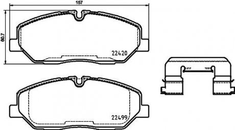 Тормозные накладки BREMBO P30084