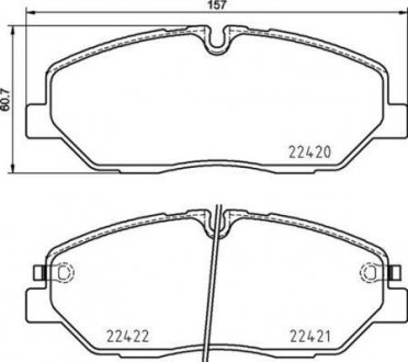 Тормозные накладки BREMBO P30090