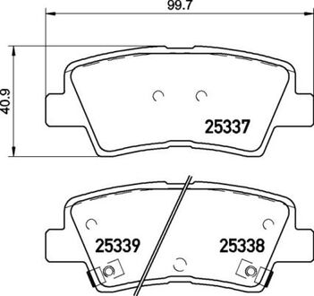 Тормозные накладки BREMBO P30094