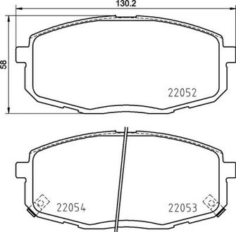 Тормозные накладки BREMBO P30099